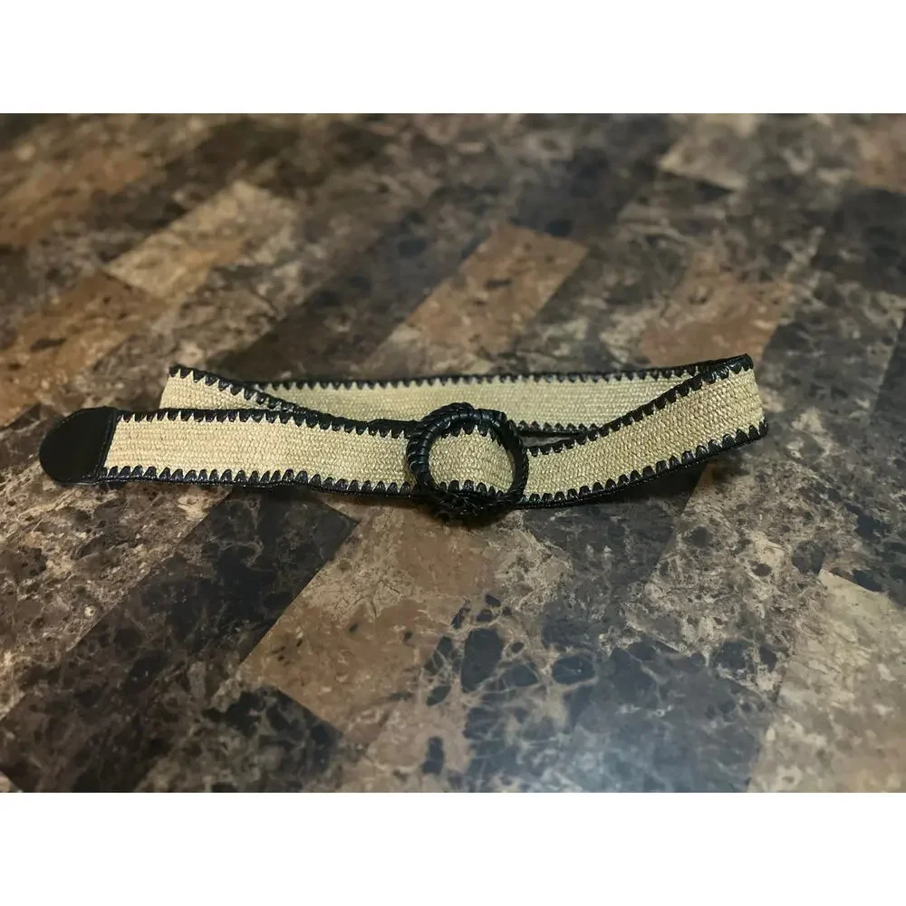Women’s straw woven belt
